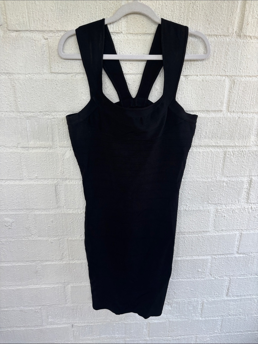 Express Bandage Bodycon Black Sleeveless Dress sz L